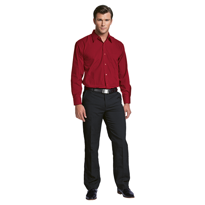 Barron Basic Poly Cotton Lounge Long Sleeve Mens