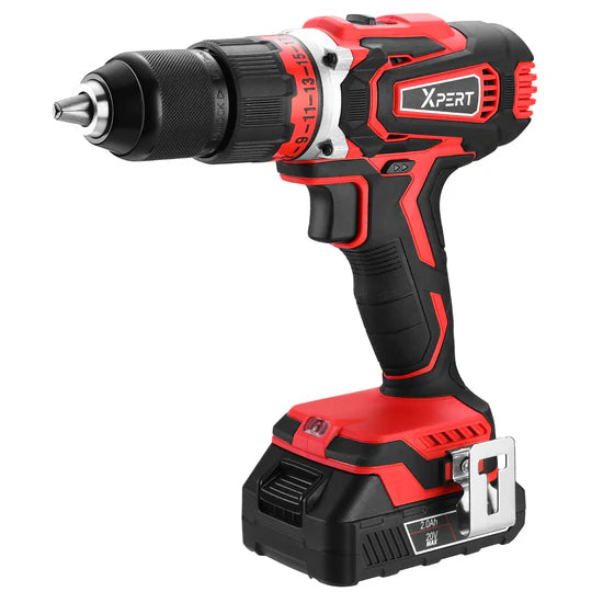 Pinnacle Cordless Drill 20V 40 N.m Electric Power Set Tool with Battery and Charger