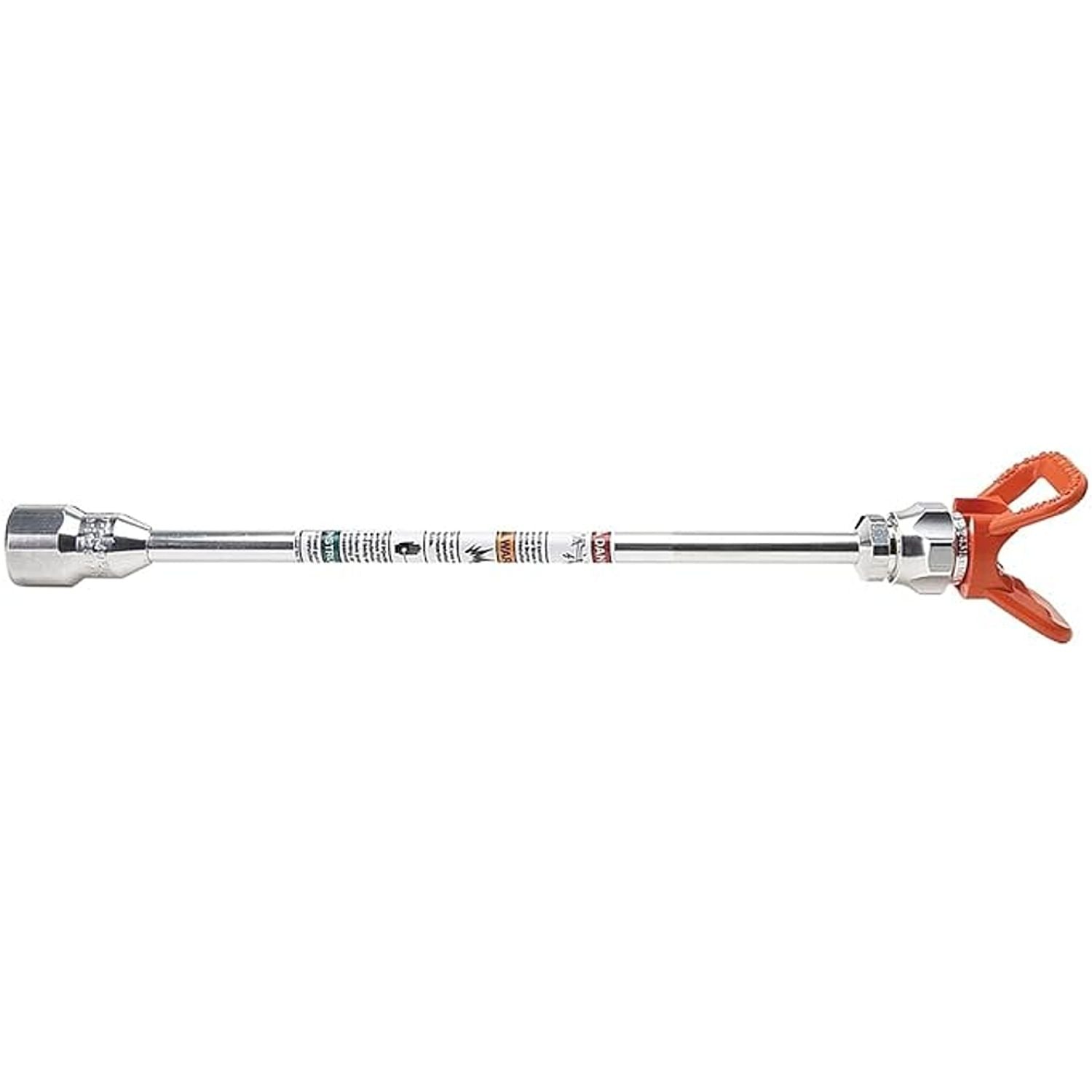 Graco RAC 5 Tip Extension 25cm with orange trigger-style handle, silver metal barrel