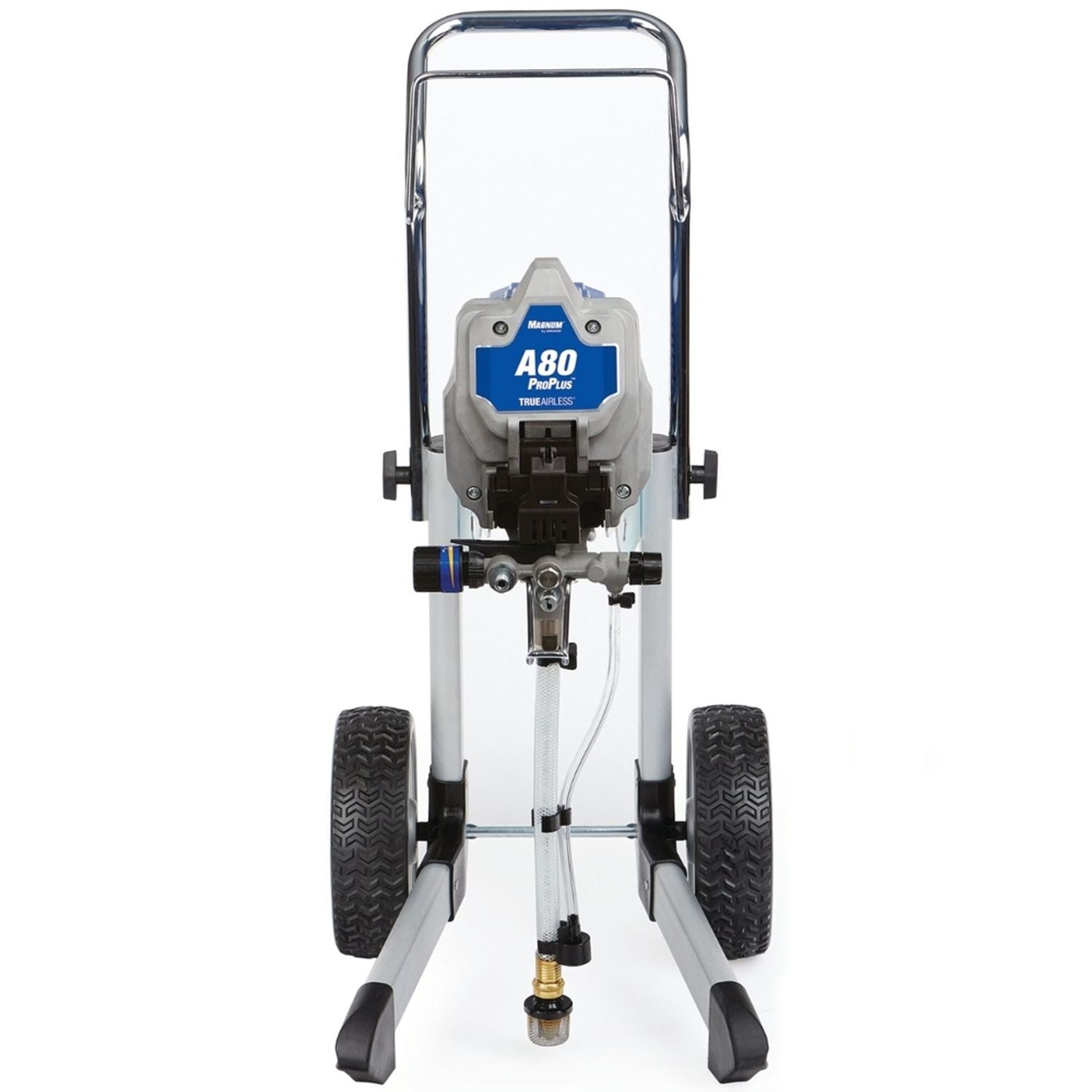 Graco Magnum A80 ProPlus electric airless sprayer front view on two wheels