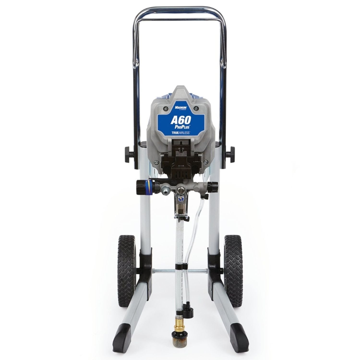 Electric airless paint sprayer with wheeled frame and A60 ProPlus pump