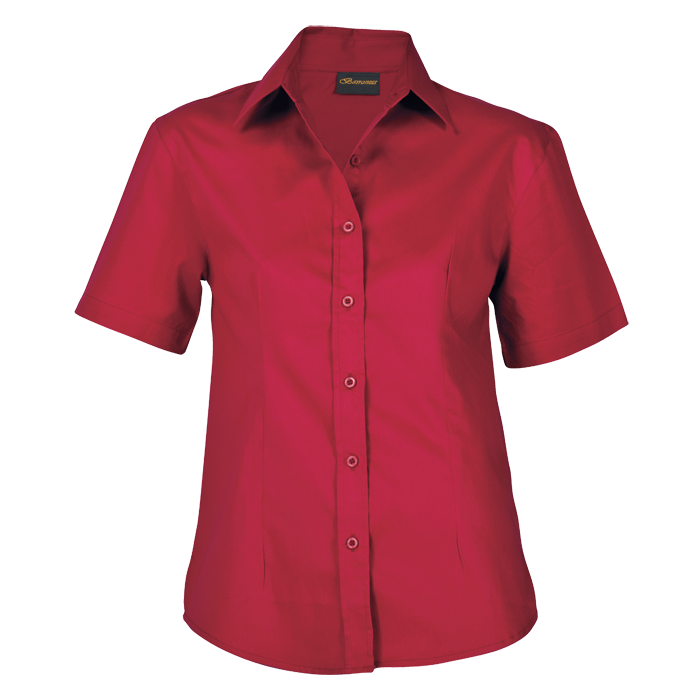 Barron Brushed Cotton Twill Blouse Short Sleeve Ladies