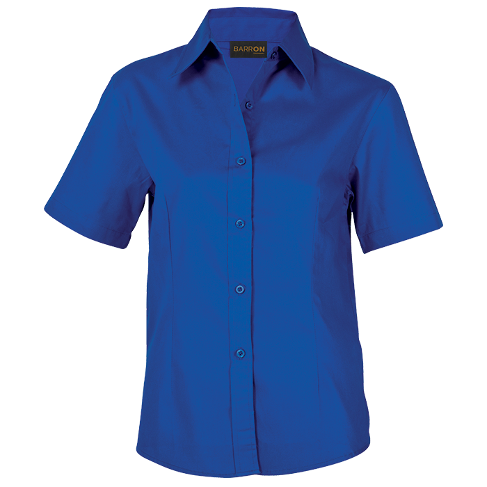 Barron Brushed Cotton Twill Blouse Short Sleeve Ladies