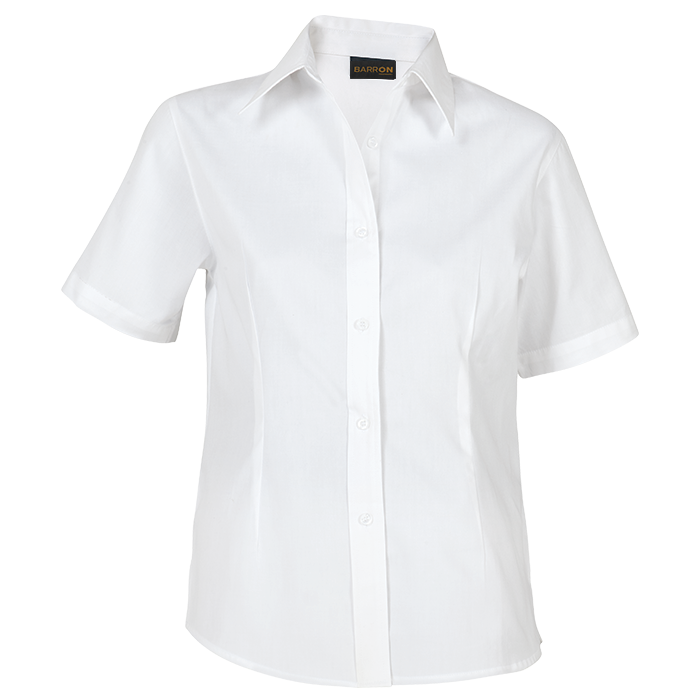 Barron Brushed Cotton Twill Blouse Short Sleeve Ladies