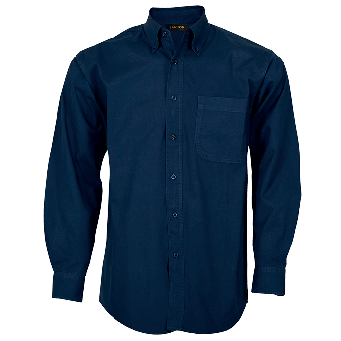 Barron Brushed Cotton Twill Lounge Long Sleeve Mens