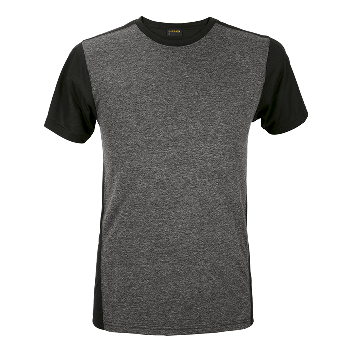 Ignite T-shirt in charcoal heather with crew neck and short sleeves