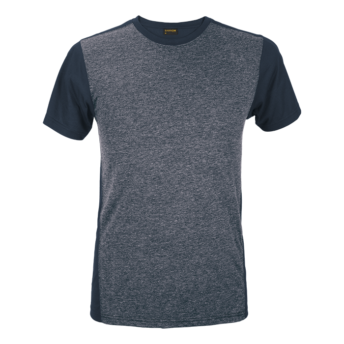 Ignite T-shirt in navy heather with crew neck and short sleeves