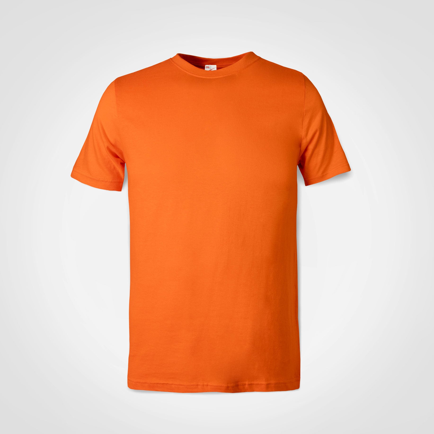 Kids promo t-shirt, short-sleeve crewneck in orange