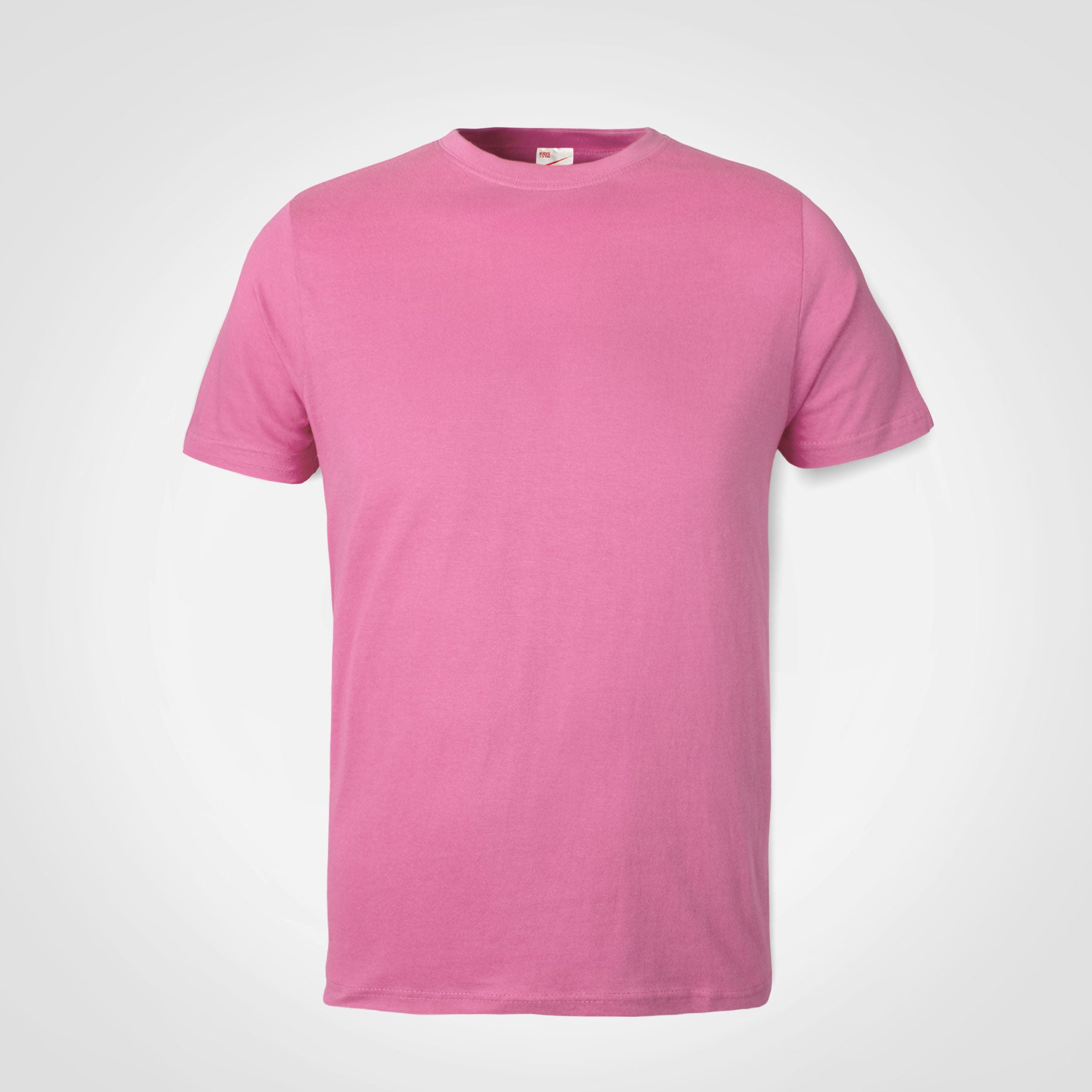 Kids promo t-shirt, short-sleeve crewneck in pink