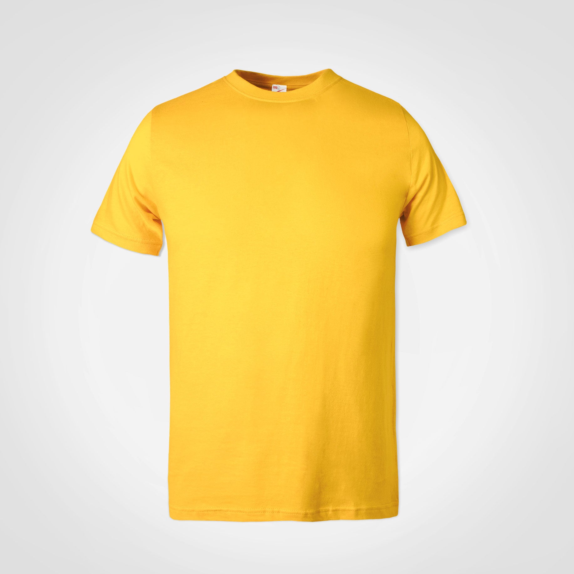 Kids promo t-shirt, short-sleeve crewneck in yellow