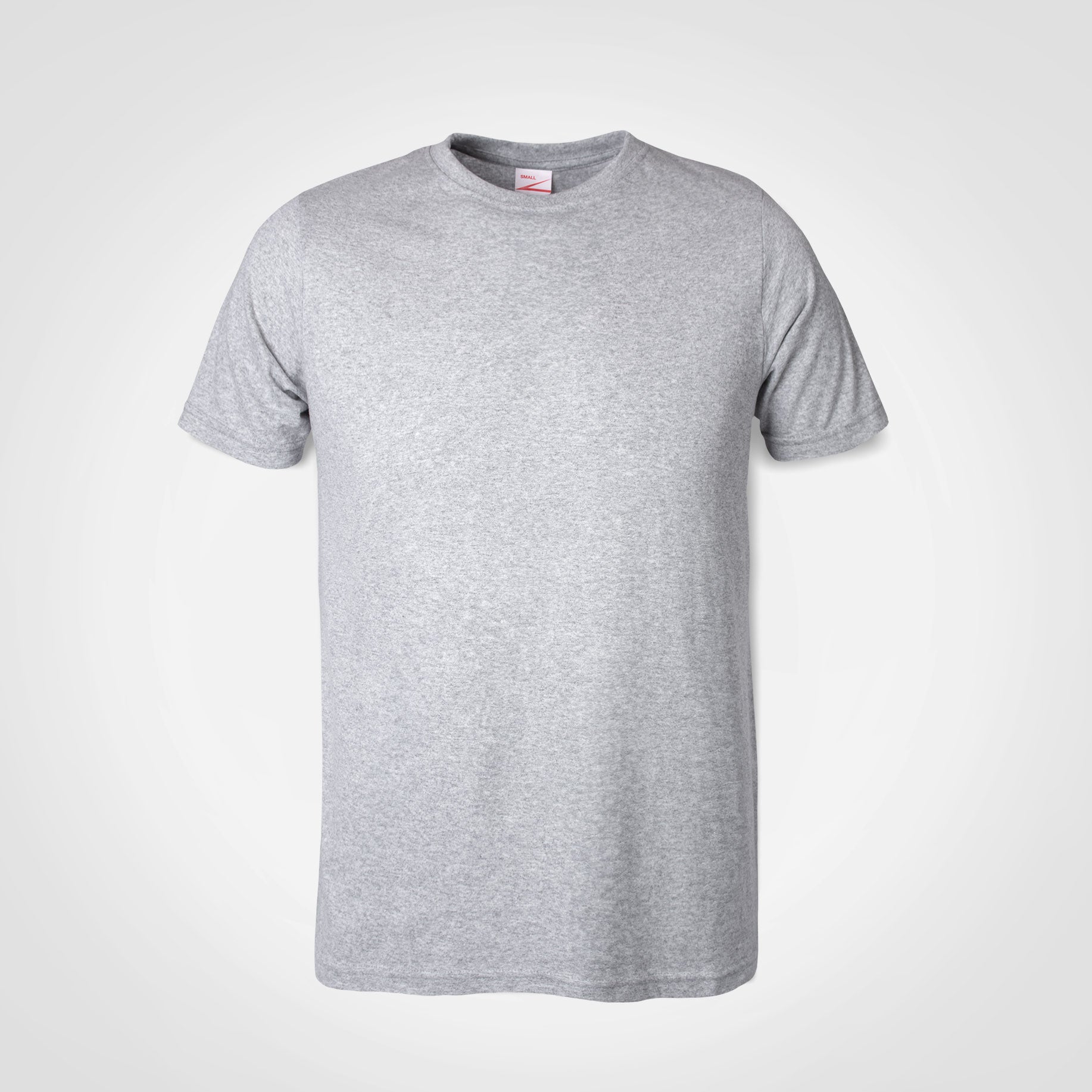 Crew-neck T-shirt, heather gray, short sleeves