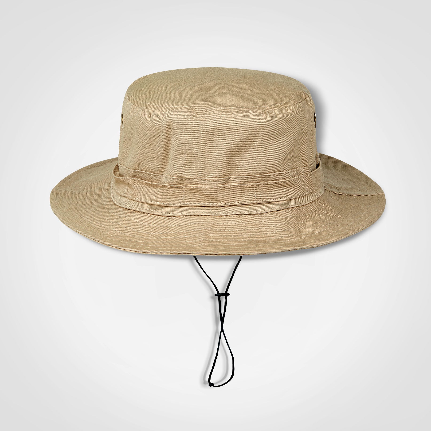 FWRD Ranger hat in tan with wide brim and adjustable drawstring chin cord