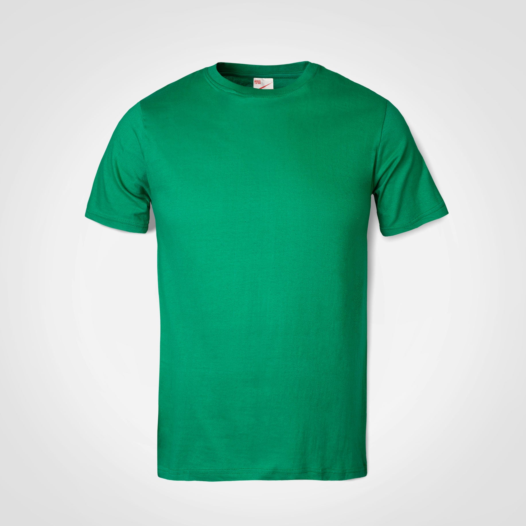 Kids promo t-shirt, short-sleeve crewneck in green