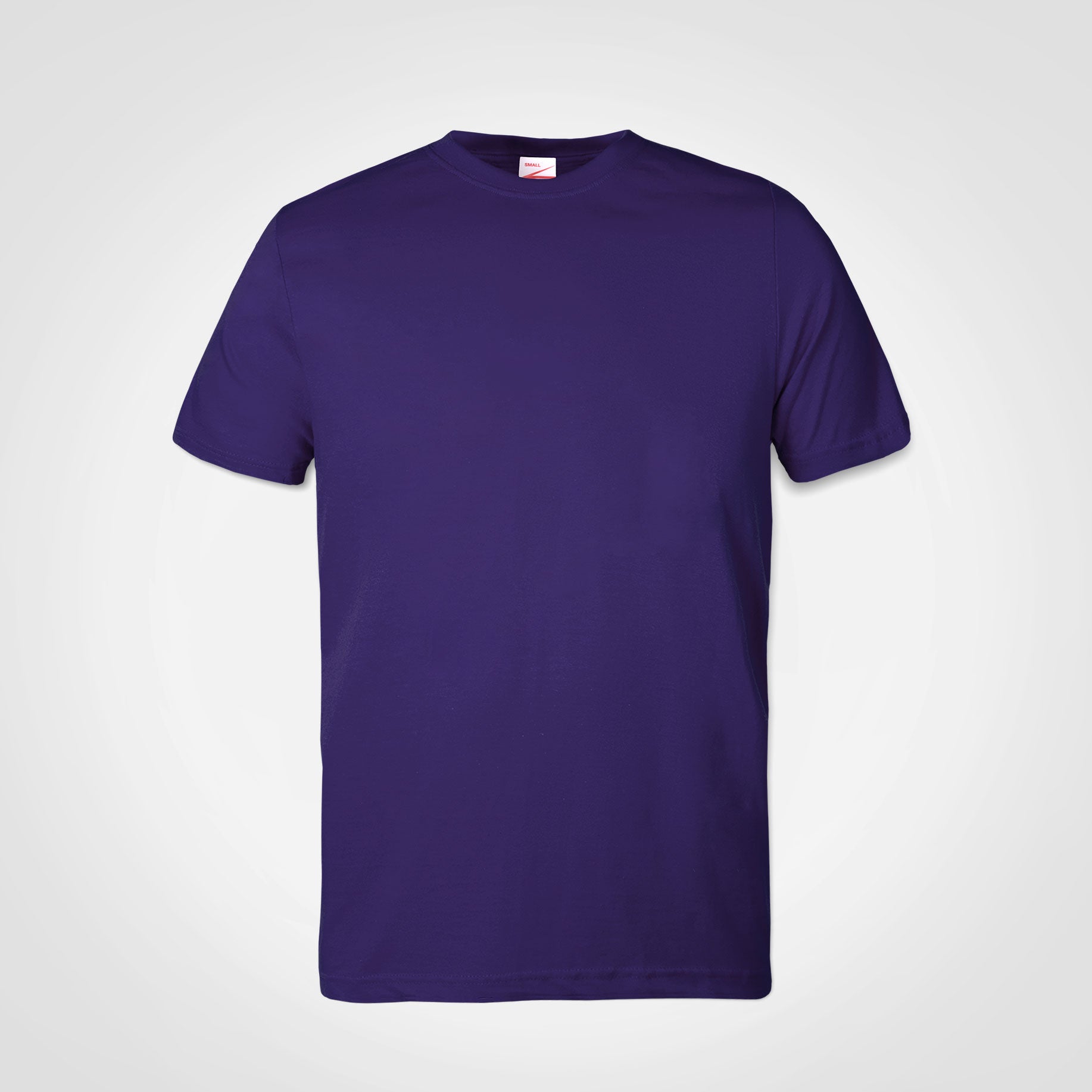Crew-neck T-shirt, purple, short sleeves